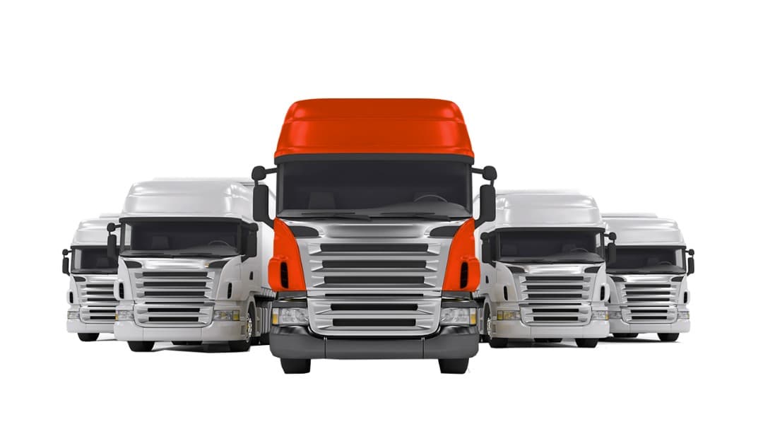 Freight truck on highway